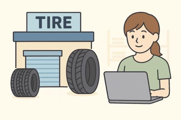 タイヤ通販サイトでの購入イメージ