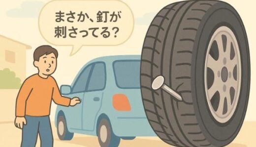 タイヤに釘が刺さる確率は意外に高い？発生理由と予防の方法