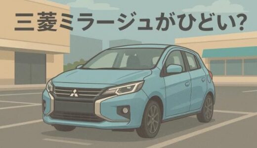 三菱ミラージュがひどいと言われる4つの理由！買って後悔？満足？