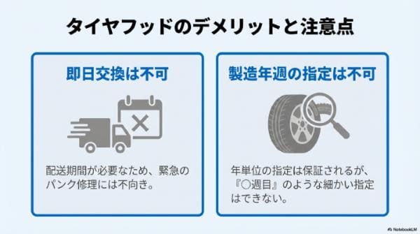 タイヤフッドのデメリットと注意点
