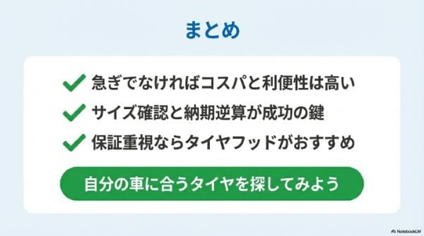 タイヤフッドの評判まとめ