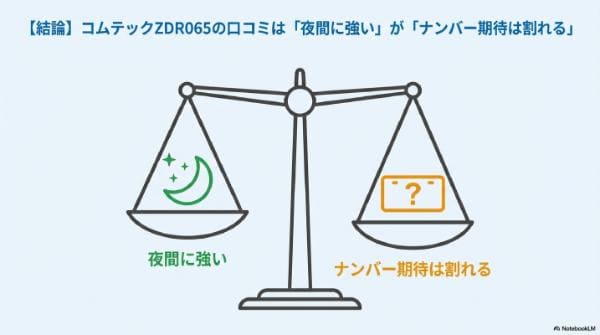 コムテックZDR065満足しやすい人・後悔しやすい人