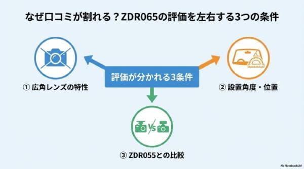 なぜ口コミが割れる？ZDR065の評価を左右する3つの条件