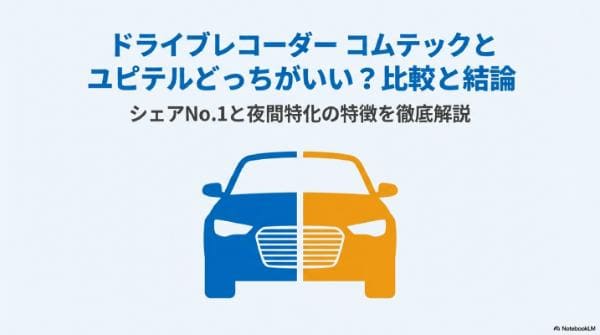 ドライブレコーダーはコムテックとユピテルどっちがいい？