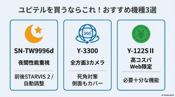 ユピテルを買うならこれ！おすすめ機種3選