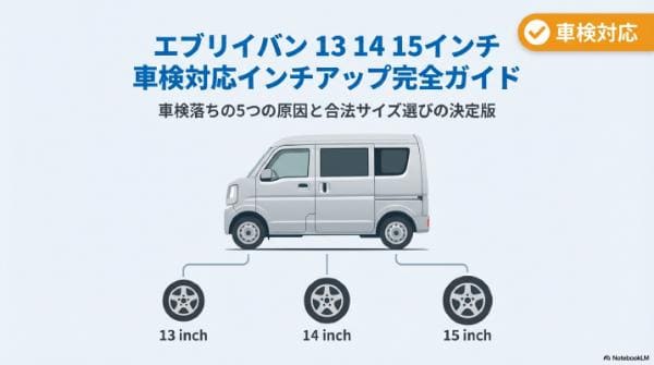 エブリイバン 13/14/15インチ 車検対応