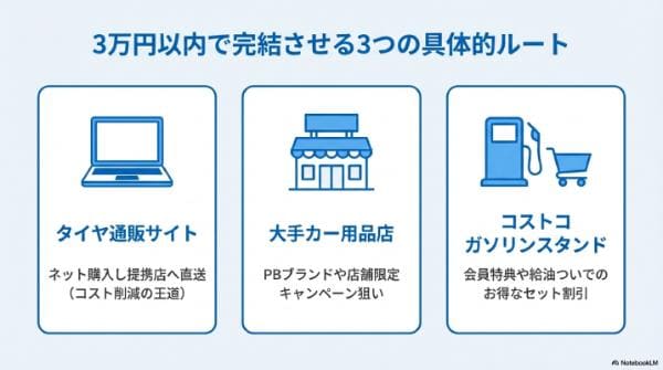 軽自動車のタイヤ交換価格｜4本工賃込み3万円で抑える具体的ルート3選
