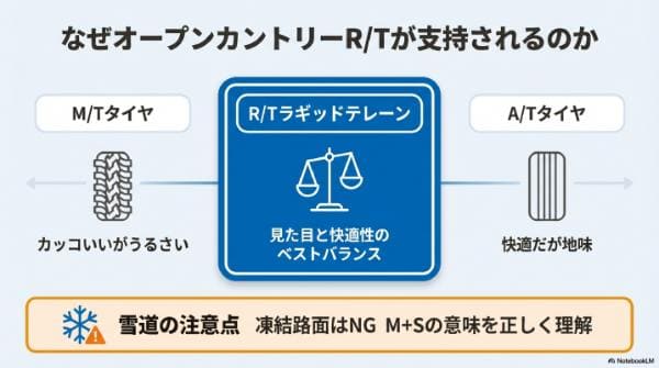 なぜ「オープンカントリーR/T」が支持されるのか？他社タイヤとの比較
