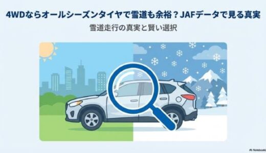 4WDならオールシーズンタイヤで雪道も余裕？JAFデータで見る真実