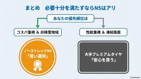 まとめ｜必要十分を満たすならN5はアリ。無理する人は上位へ